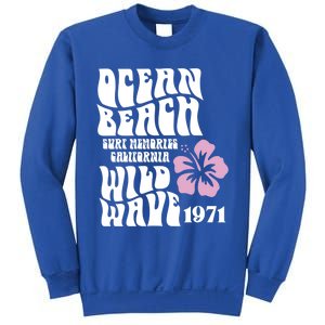 Ocean Beach Wild Wave Surf Memories California Siesta Beach Funny Gift Sweatshirt