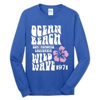 Ocean Beach Wild Wave Surf Memories California Siesta Beach Funny Gift Tall Long Sleeve T-Shirt