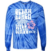 Ocean Beach Wild Wave Surf Memories California Siesta Beach Funny Gift Tie-Dye Long Sleeve Shirt