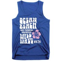 Ocean Beach Wild Wave Surf Memories California Siesta Beach Funny Gift Tank Top