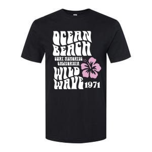 Ocean Beach Wild Wave Surf Memories California Siesta Beach Funny Gift Softstyle CVC T-Shirt