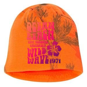 Ocean Beach Wild Wave Surf Memories California Siesta Beach Funny Gift Kati - Camo Knit Beanie