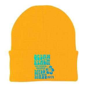 Ocean Beach Wild Wave Surf Memories California Siesta Beach Funny Gift Knit Cap Winter Beanie