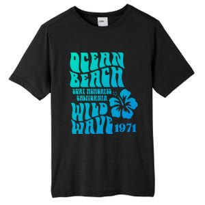 Ocean Beach Wild Wave Surf Memories California Siesta Beach Funny Gift Tall Fusion ChromaSoft Performance T-Shirt