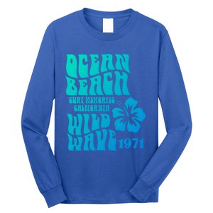 Ocean Beach Wild Wave Surf Memories California Siesta Beach Funny Gift Long Sleeve Shirt