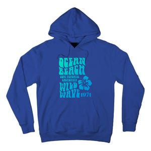 Ocean Beach Wild Wave Surf Memories California Siesta Beach Funny Gift Tall Hoodie