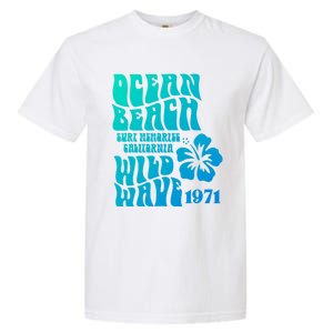 Ocean Beach Wild Wave Surf Memories California Siesta Beach Funny Gift Garment-Dyed Heavyweight T-Shirt