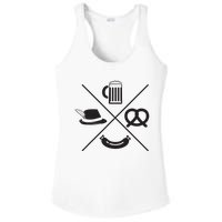 Oktoberfest Beer Wurst Pretzel Funny German Souvenir Gift Ladies PosiCharge Competitor Racerback Tank