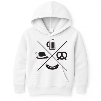 Oktoberfest Beer Wurst Pretzel Funny German Souvenir Gift Kids Hoodie