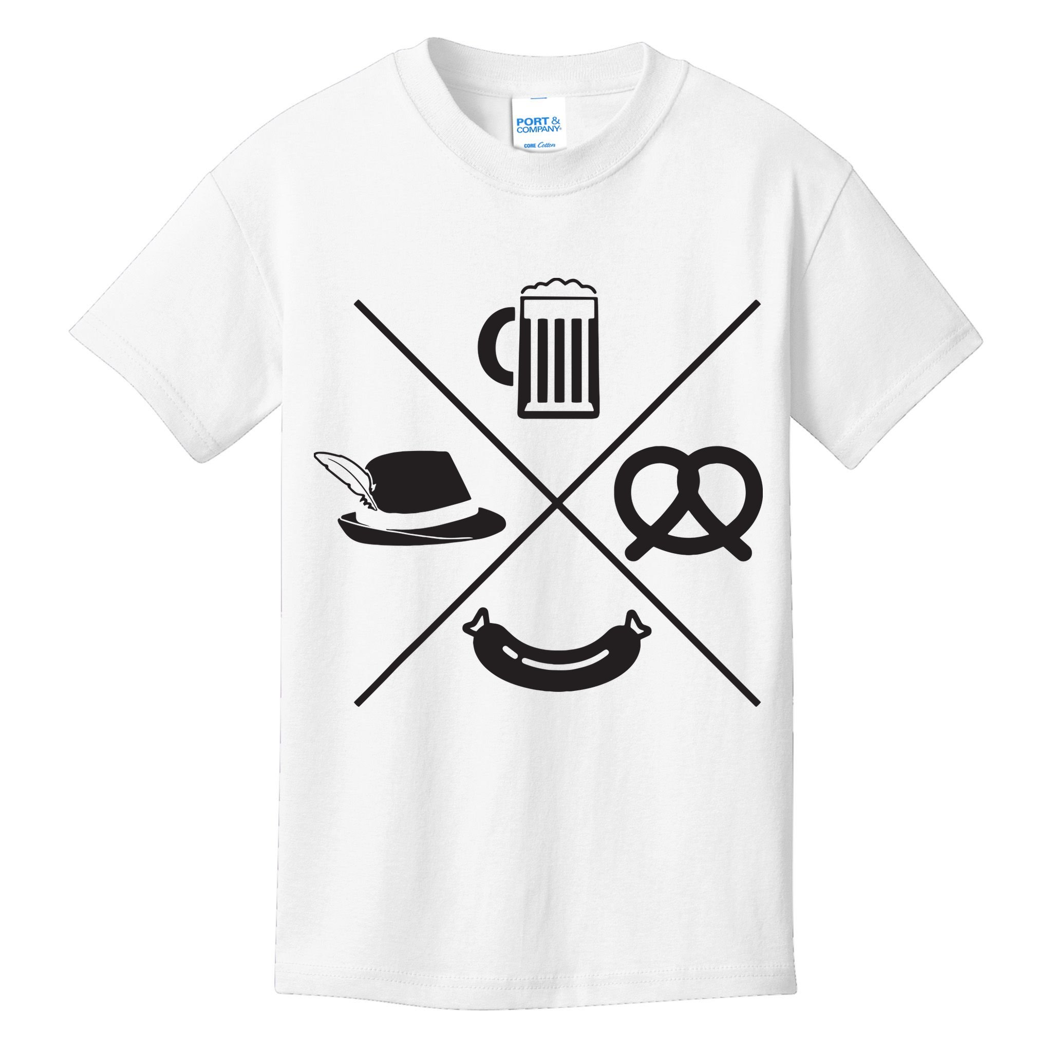Oktoberfest Beer Wurst Pretzel Funny German Souvenir Gift Kids T-Shirt