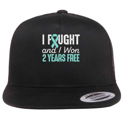 Ovarian Cancerversary 2 Years Ovarian Cancer Free Gift Flatbill Hat