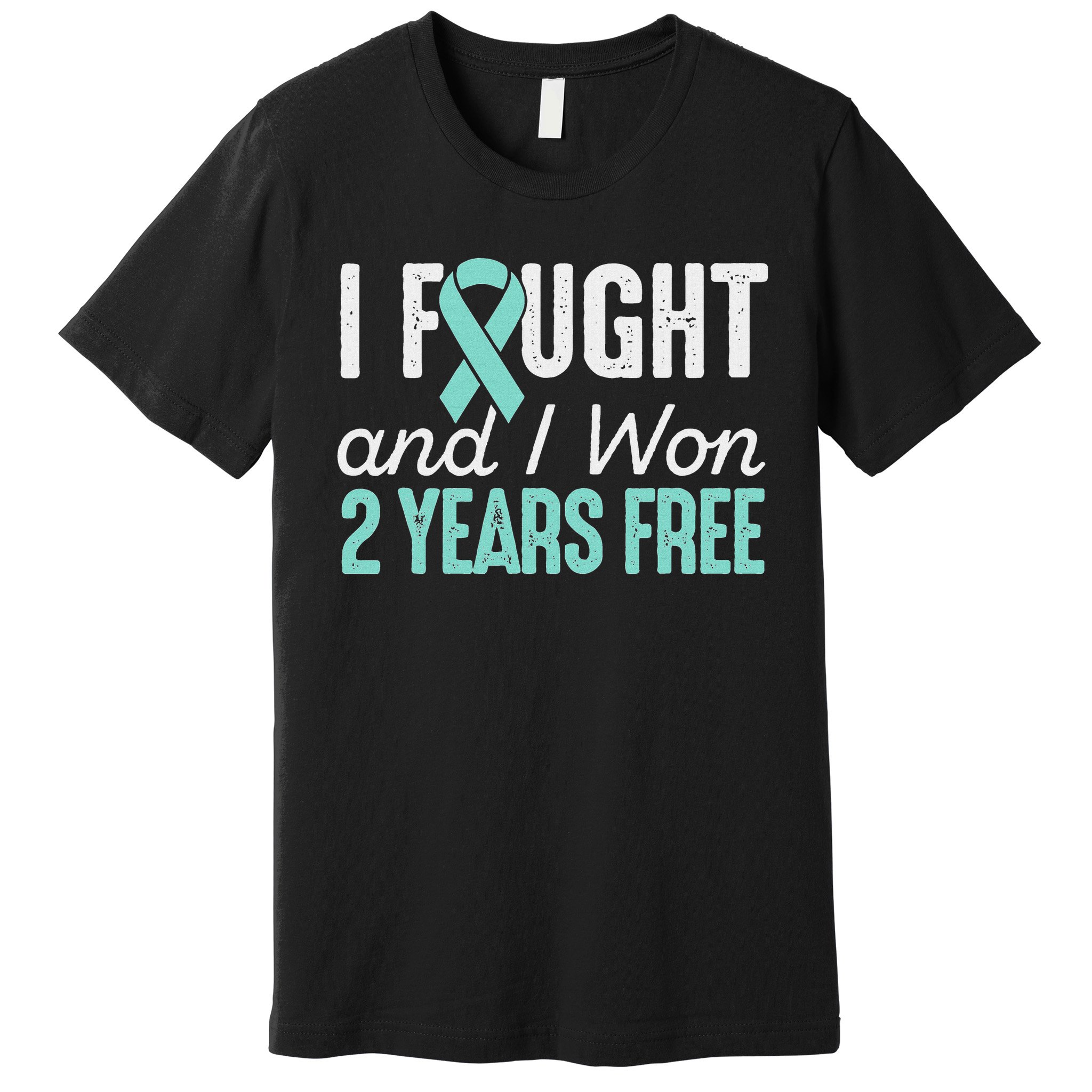 Ovarian Cancerversary 2 Years Ovarian Cancer Free Gift Premium T-Shirt