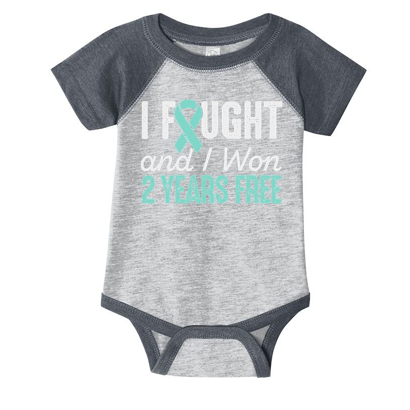 Ovarian Cancerversary 2 Years Ovarian Cancer Free Gift Infant Baby Jersey Bodysuit