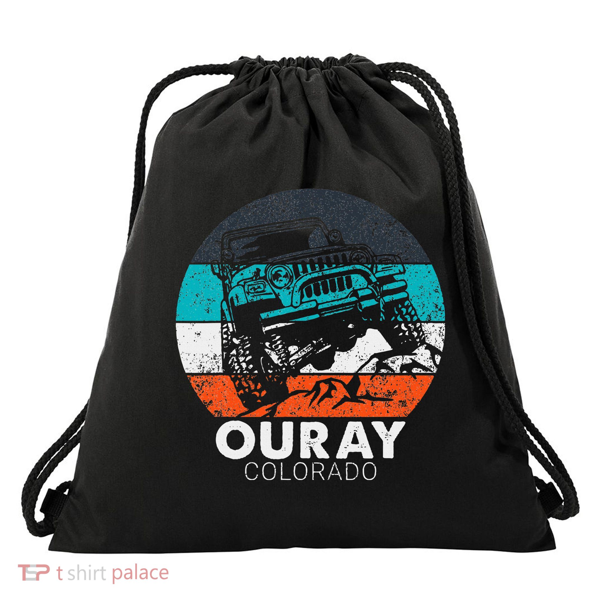 Ouray Colorado 4x4 Off Road Trail Vehicle Outdoor Adventure Drawstring Bag