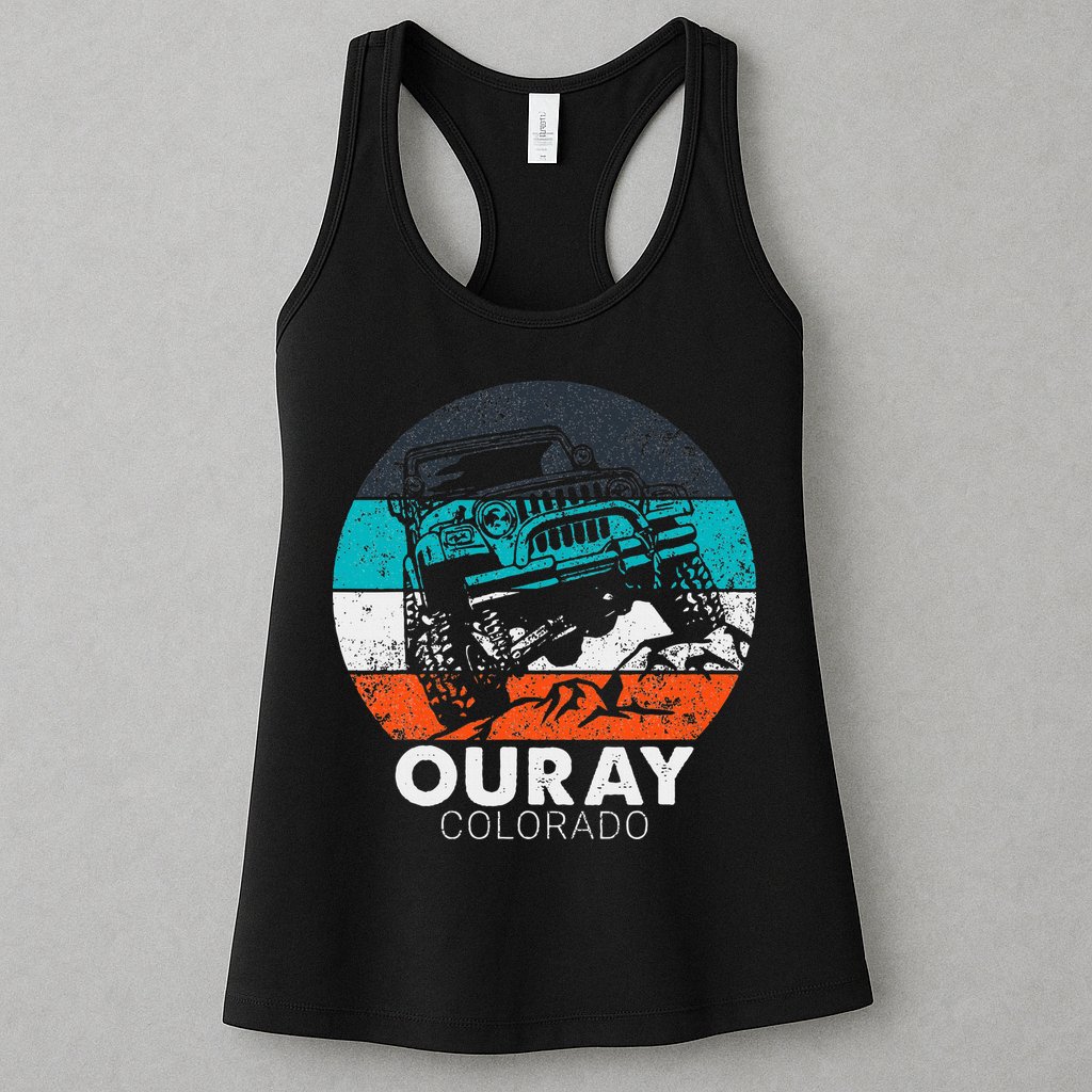 Ouray Colorado 4x4 Off Road Trail Vehicle Outdoor Adventure Womens Tank Top