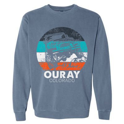 Ouray Colorado 4x4 Off Road Trail Vehicle Outdoor Adventure Garment-Dyed Sweatshirt