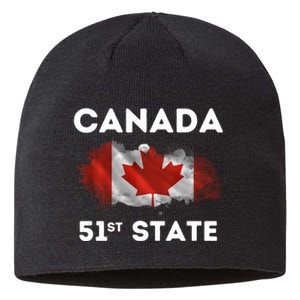 O Canada 51st State Funny Trump Canada Meme Design Sustainable Beanie