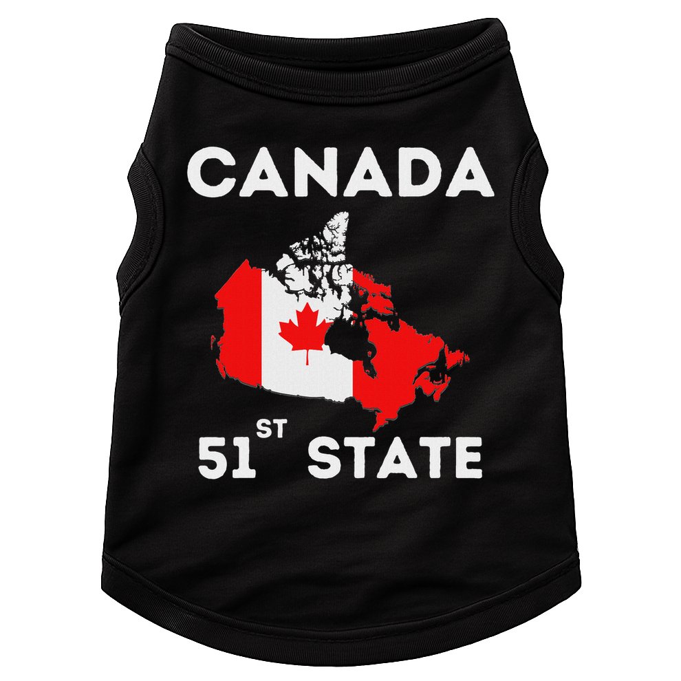 O Canada 51st State Funny Trump Canada Meme Doggie Tank