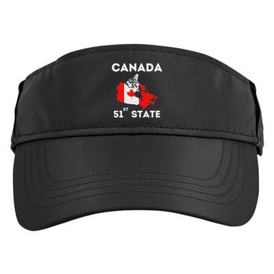 O Canada 51st State Funny Trump Canada Meme Adult Drive Performance Visor