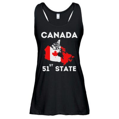 O Canada 51st State Funny Trump Canada Meme Ladies Essential Flowy Tank