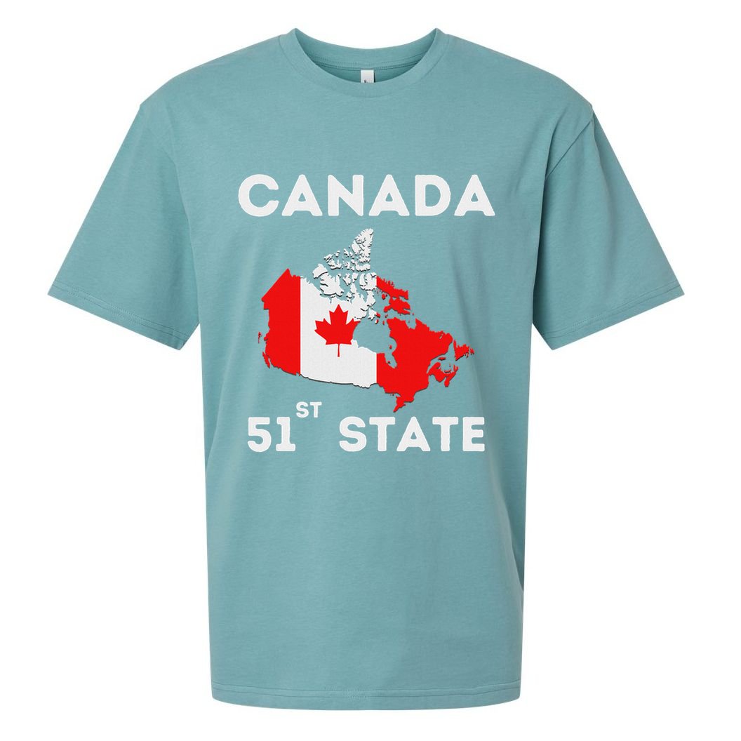 O Canada 51st State Funny Trump Canada Meme Sueded Cloud Jersey T-Shirt