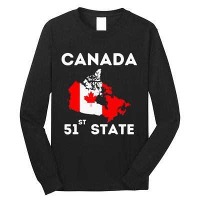 O Canada 51st State Funny Trump Canada Meme Long Sleeve Shirt