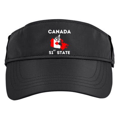 O Canada 51st State Funny Trump Canada Meme Adult Drive Performance Visor