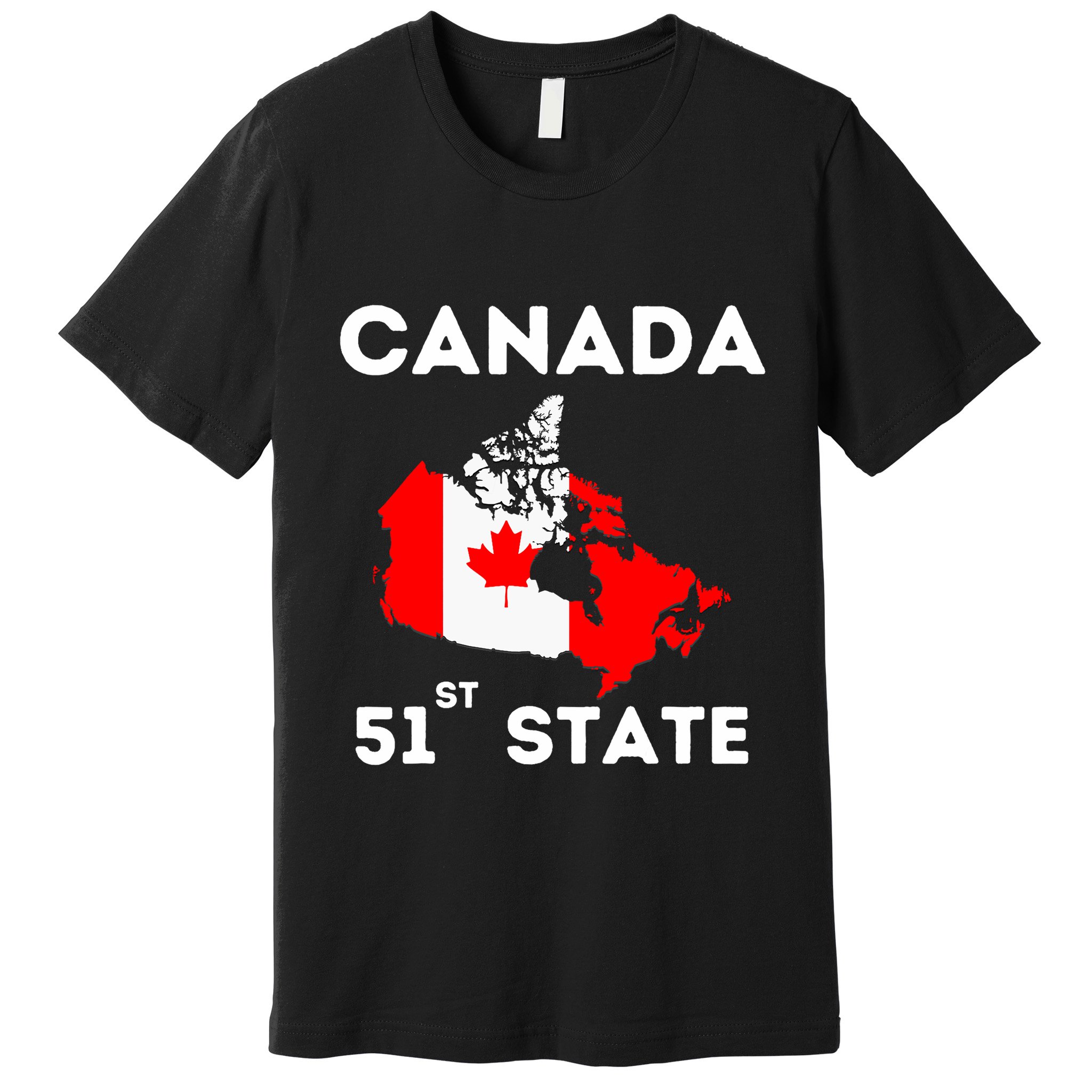 O Canada 51st State Funny Trump Canada Meme Premium T-Shirt