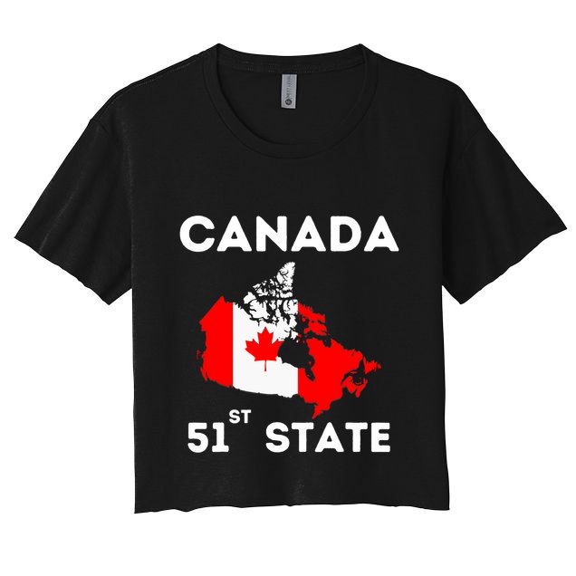 O Canada 51st State Funny Trump Canada Meme Crop Top