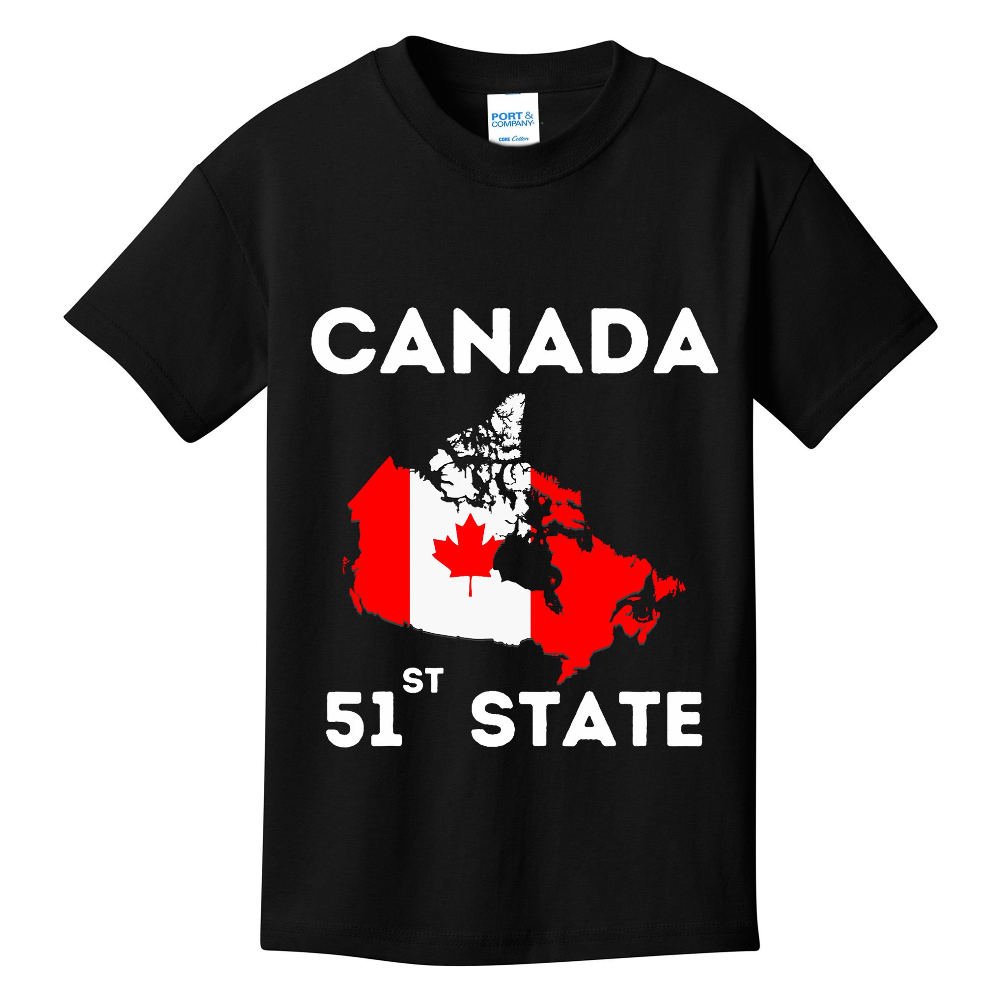 O Canada 51st State Funny Trump Canada Meme Kids T-Shirt