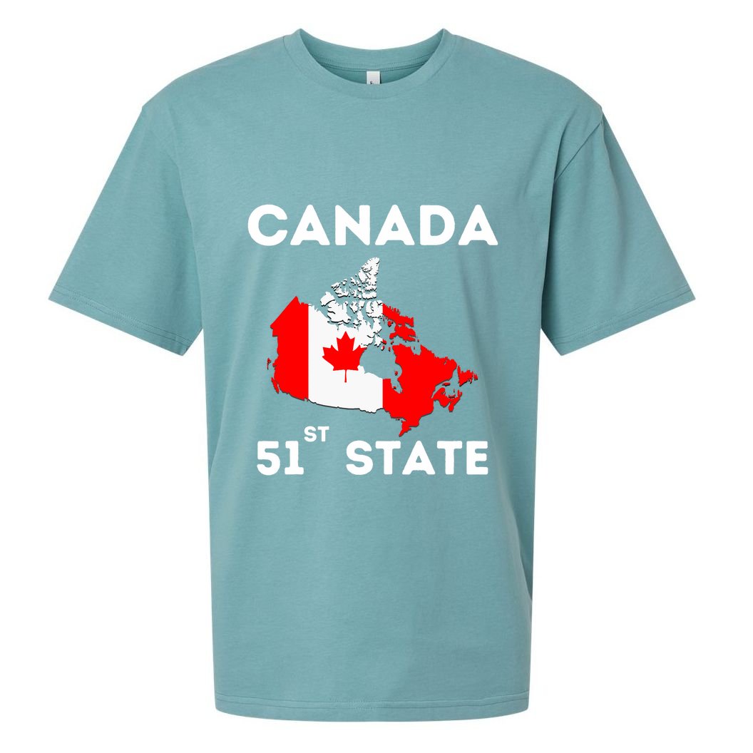 O Canada 51st State Funny Trump Canada Meme Sueded Cloud Jersey T-Shirt