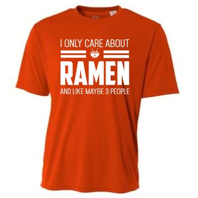 Only Care About Ra Funny Vintage Asian Noodle Great Gift Cooling Performance Crew T-Shirt