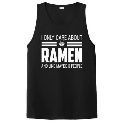 Only Care About Ra Funny Vintage Asian Noodle Great Gift PosiCharge Competitor Tank