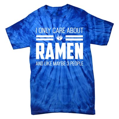 Only Care About Ra Funny Vintage Asian Noodle Great Gift Tie-Dye T-Shirt