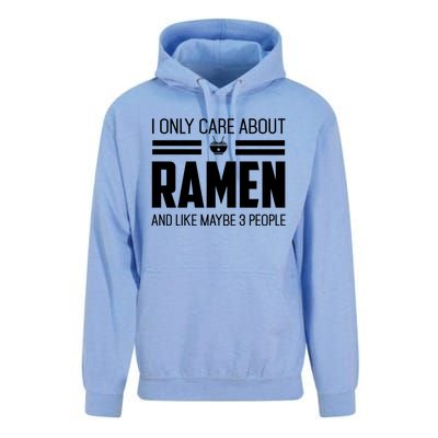 Only Care About Ra Funny Vintage Asian Noodle Great Gift Unisex Surf Hoodie