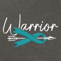 Ovarian Cancer Awareness Month Woman Teal Ribbon Warrior Cotton Canvas Backpack