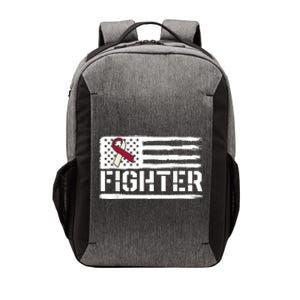 Oral Cancer Awareness Throat Head Neck Fighter American Flag Vector Backpack