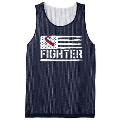 Oral Cancer Awareness Throat Head Neck Fighter American Flag Mesh Reversible Basketball Jersey Tank