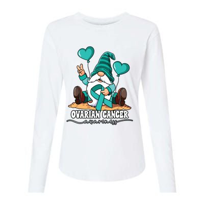 Ovarian Cancer Awareness Womens Cotton Relaxed Long Sleeve T-Shirt