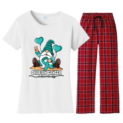 Ovarian Cancer Awareness Women's Flannel Pajama Set