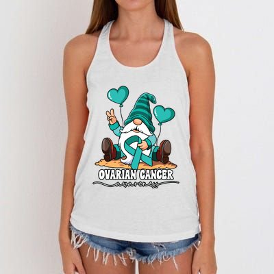 Ovarian Cancer Awareness Women's Knotted Racerback Tank