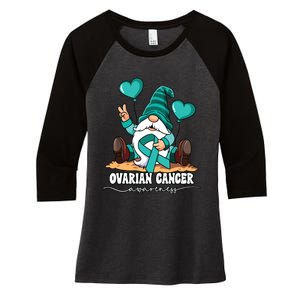 Ovarian Cancer Awareness Women's Tri-Blend 3/4-Sleeve Raglan Shirt