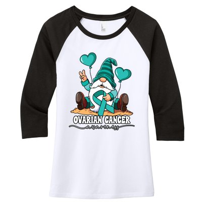 Ovarian Cancer Awareness Women's Tri-Blend 3/4-Sleeve Raglan Shirt