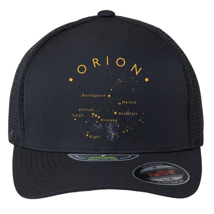 Orion Constellation Astronomy Lover Stargazing Flexfit Unipanel Trucker Cap