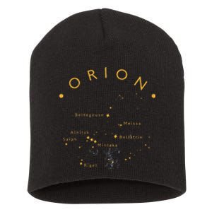 Orion Constellation Astronomy Lover Stargazing Short Acrylic Beanie