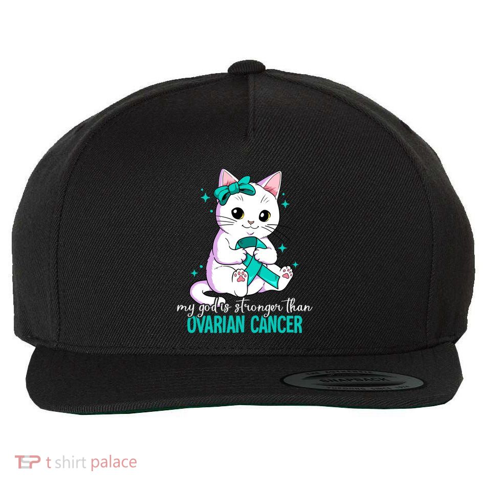 Ovarian Cancer Awareness Gift Wool Snapback Cap