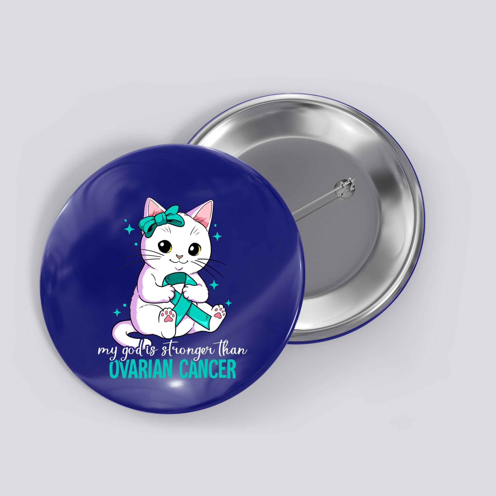 Ovarian Cancer Awareness Gift Button