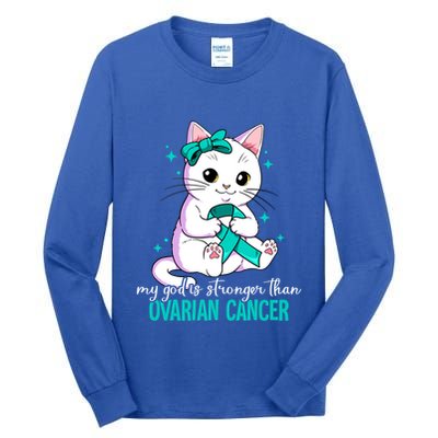 Ovarian Cancer Awareness Gift Tall Long Sleeve T-Shirt