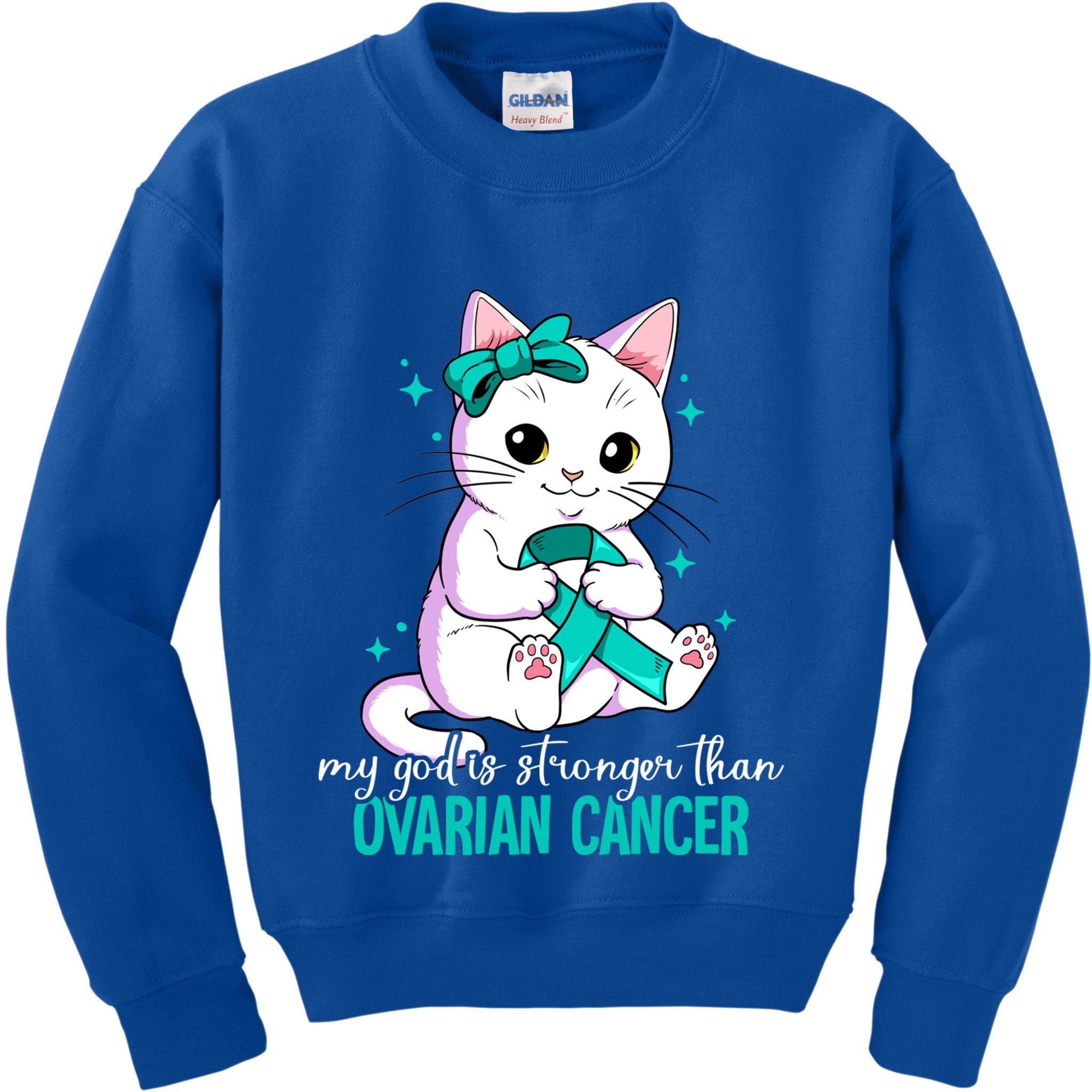 Ovarian Cancer Awareness Gift Kids Sweatshirt