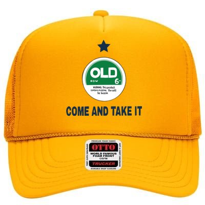 Oldrow Come And Take It High Crown Mesh Back Trucker Hat